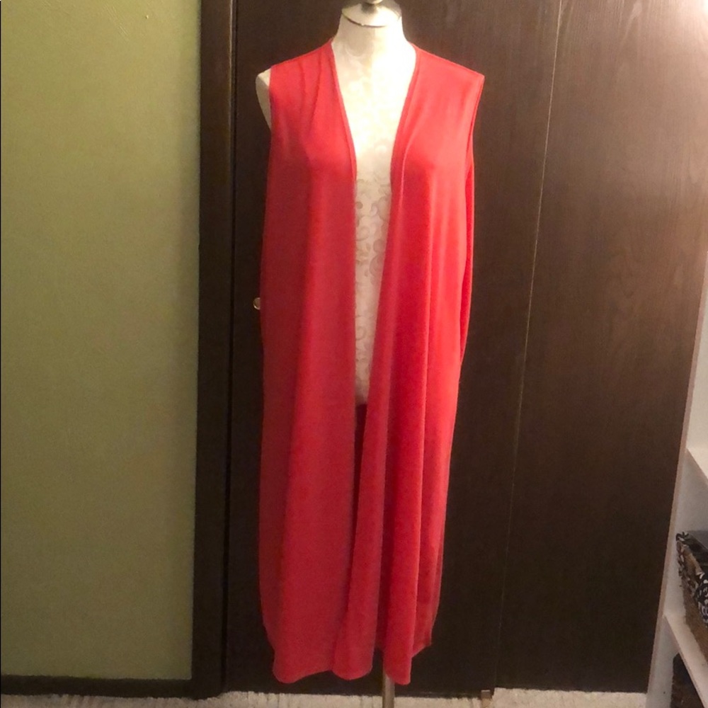 Coral LuLaRoe Sweater Topper